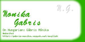 monika gabris business card